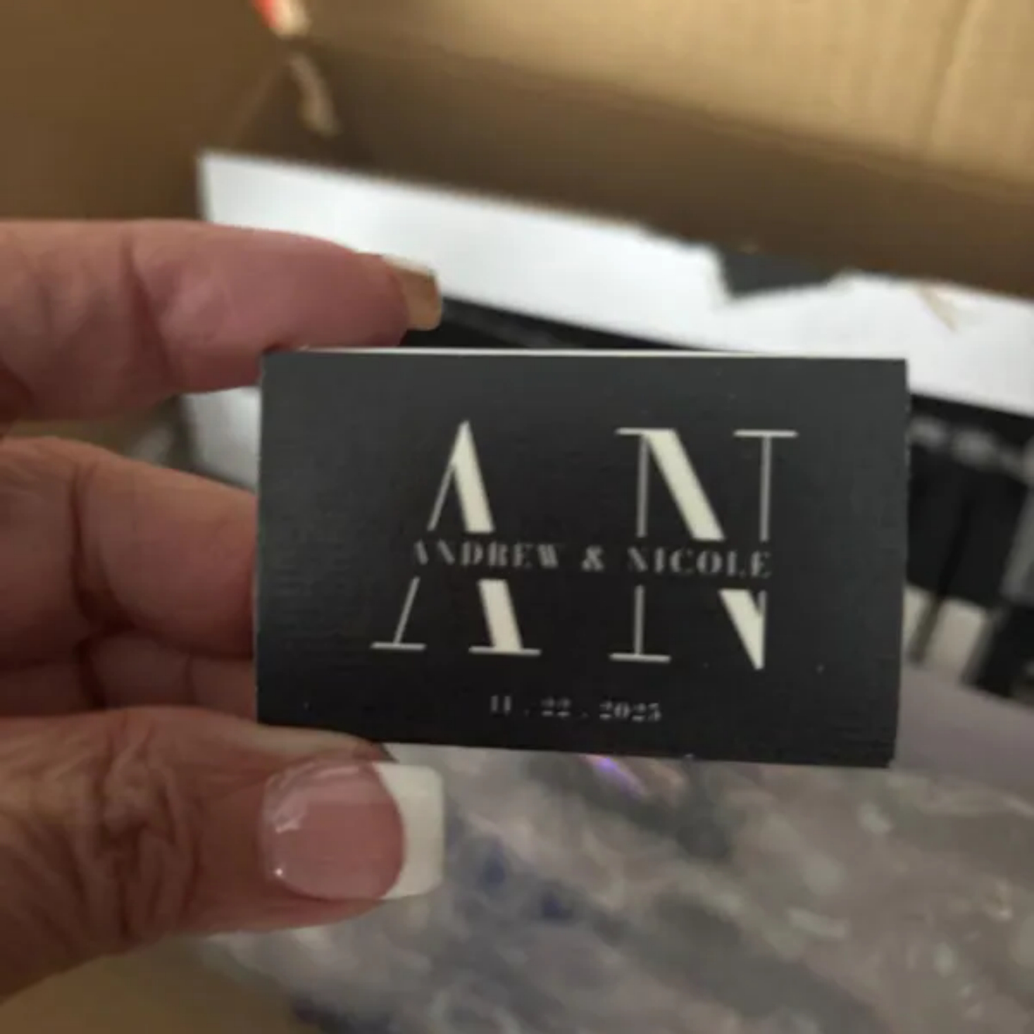 Wedding Supply In Bulk - Cajas de cerillas personalizadas al por