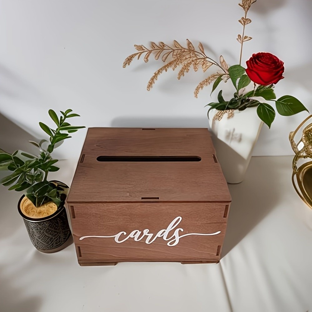 Wedding Card Box - Nueva Caja de Madera para Tarjetas