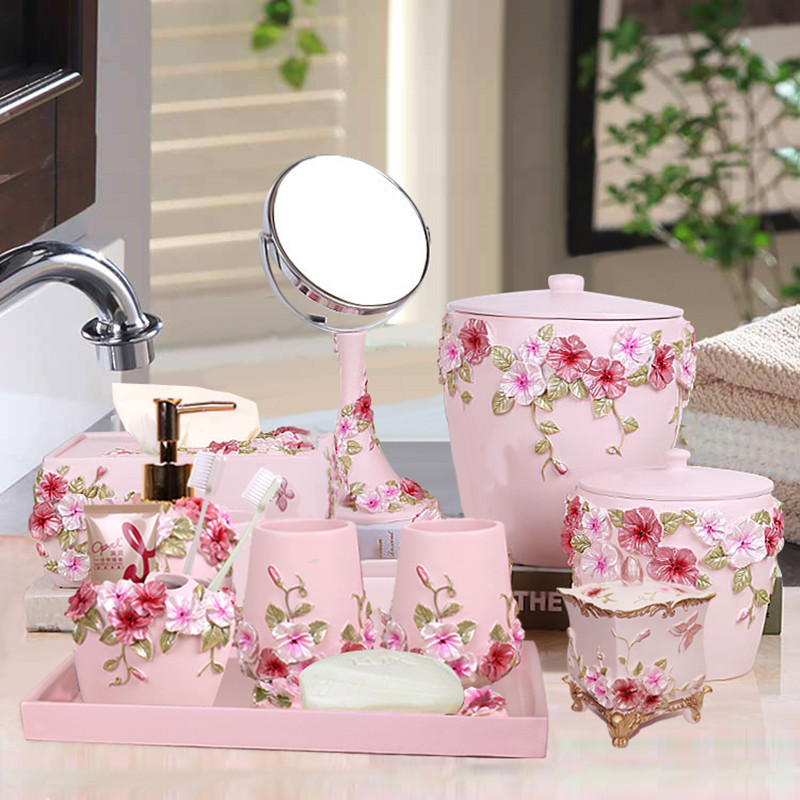 Wedding Bathroom Supply Kit - Juego de baño de cinco piezas,