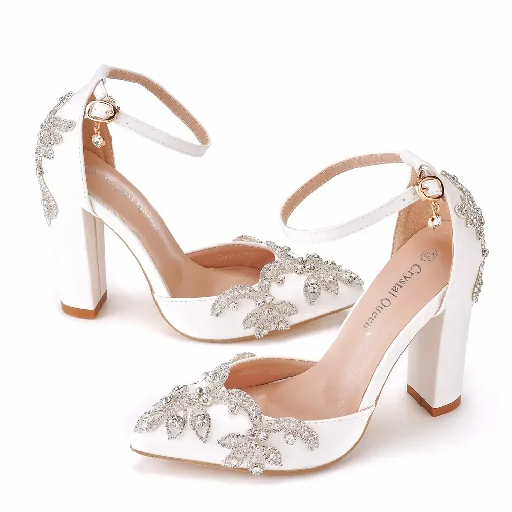 Wedding Super - Zapatos de tacón grueso con punta