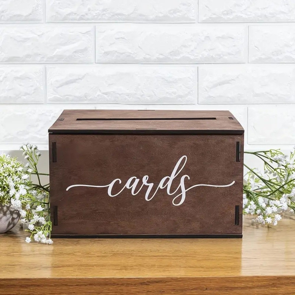 Wedding Card Box - Nueva Caja de Madera para Tarjetas