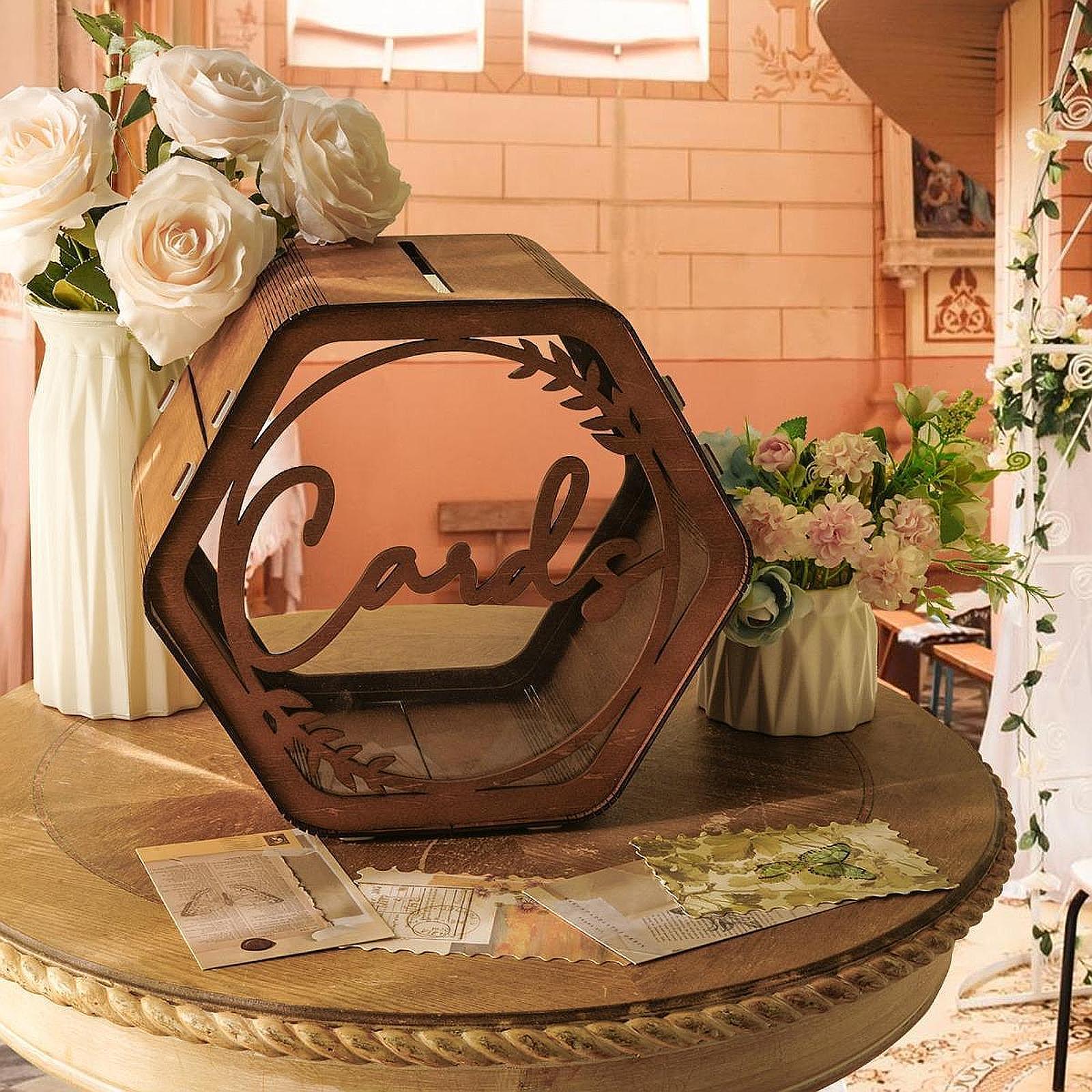 Caja para Tarjetas de Boda con - Wedding Card Box reseña y precio