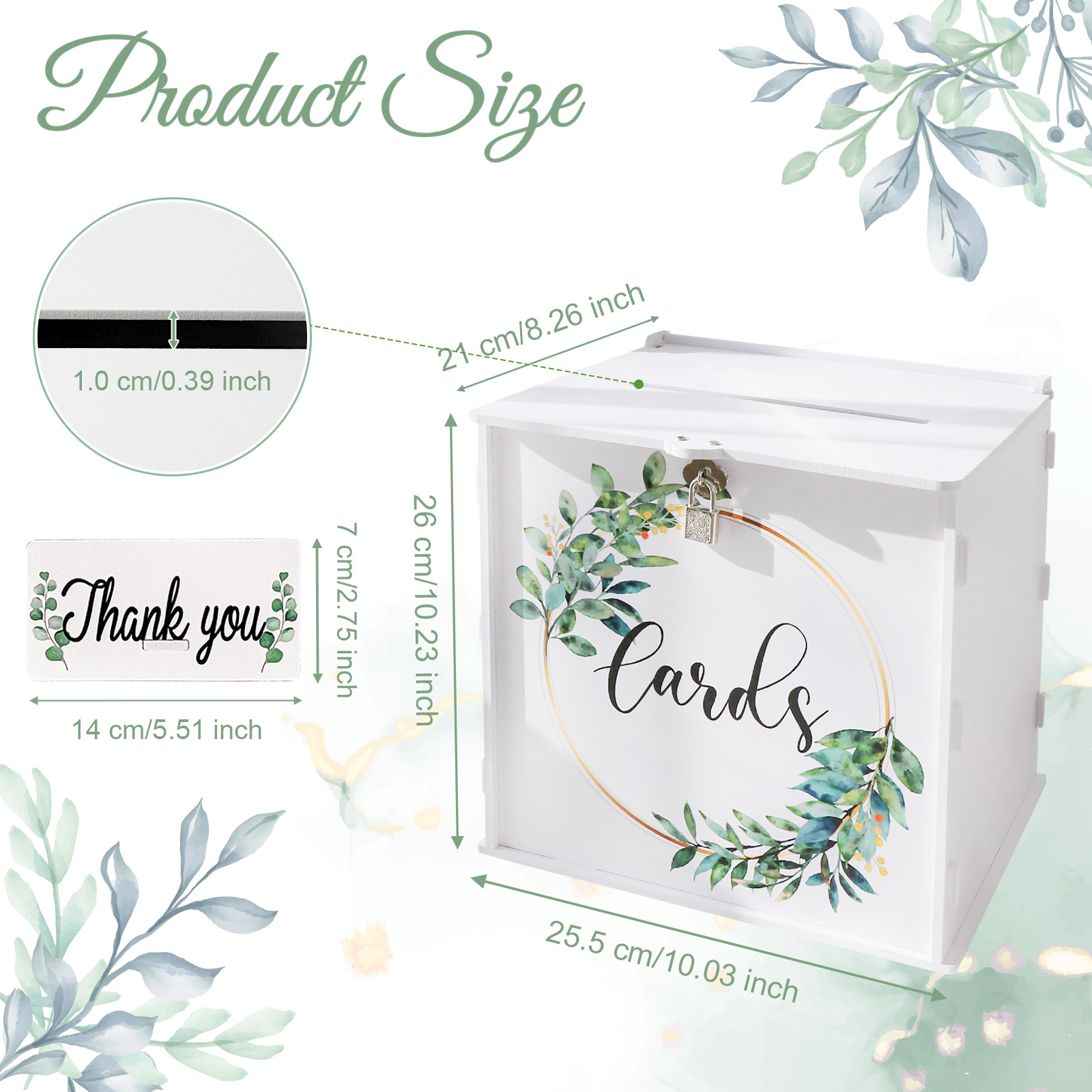Caja para Tarjetas de Boda con - Wedding Card Box reseña y precio