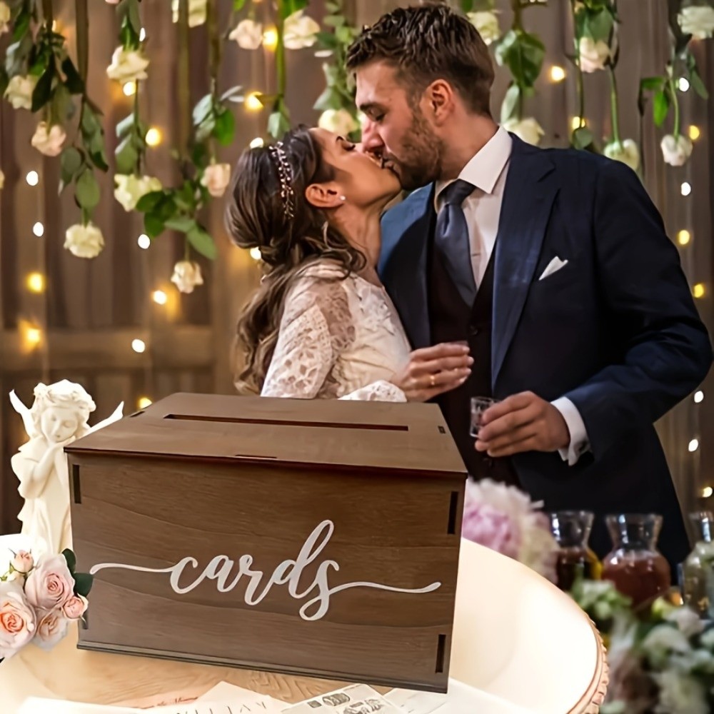 Nueva Caja de Madera para Tarj - Wedding Card Box reseña y precio