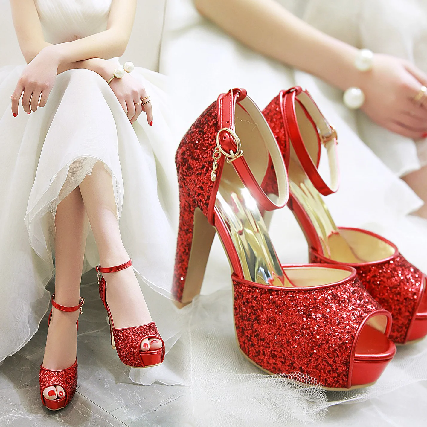 Sandalias plateadas de verano  - Wedding Super reseña y precio