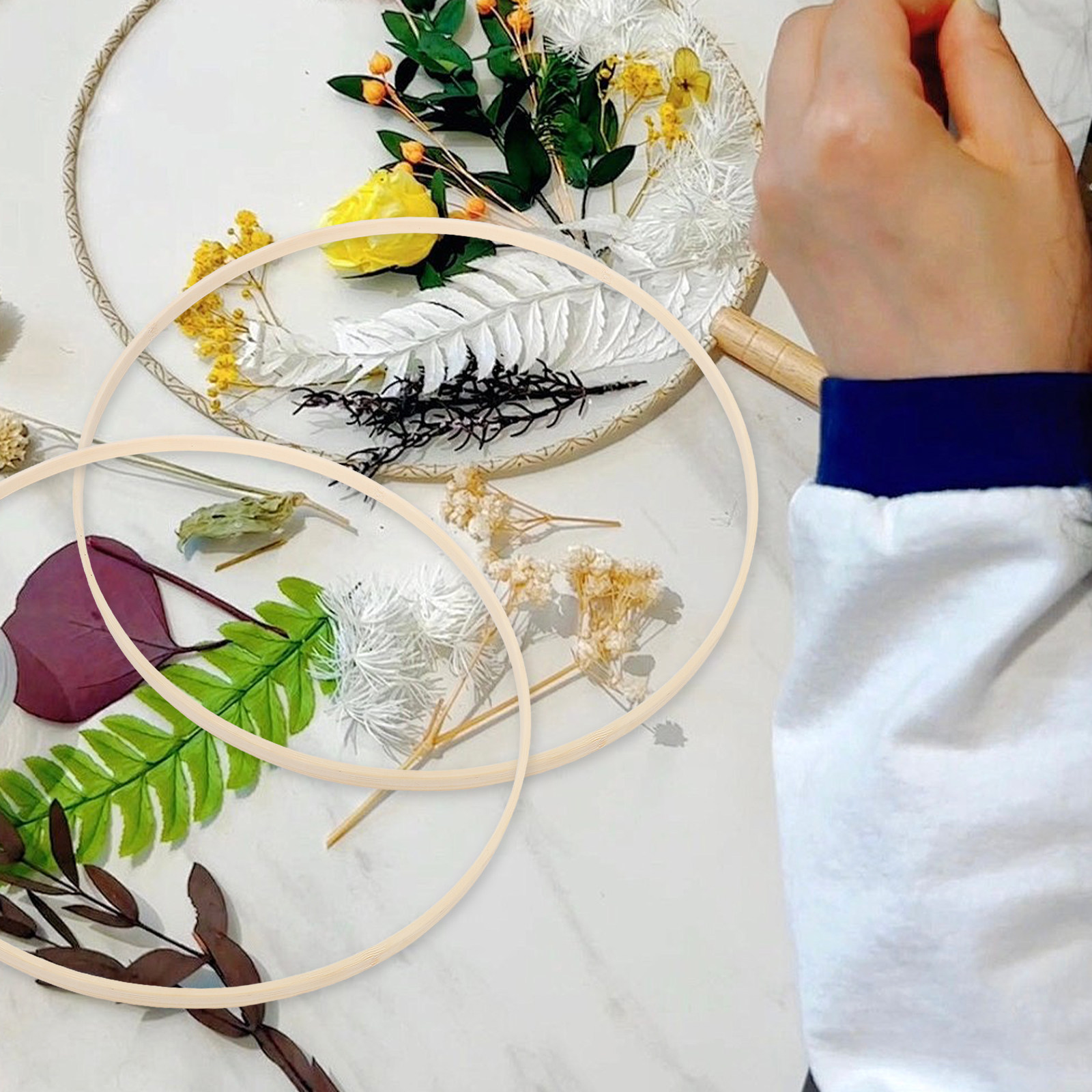 10 Piezas de Aros Florales de  - Wedding Supply Decor reseña y precio