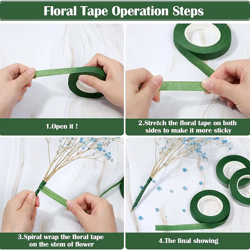 Cinta Floral Verde de 20 Yarda - Wedding Supply Decor reseña y precio
