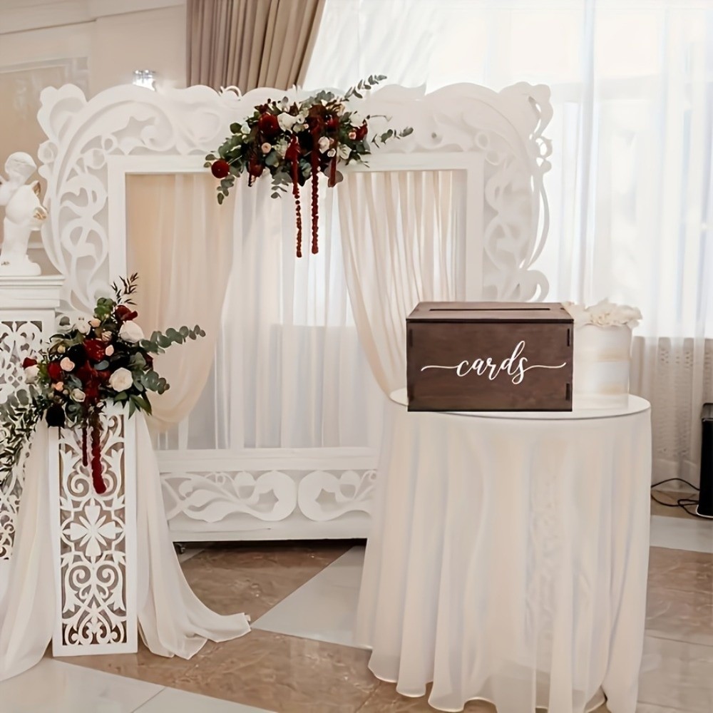 Nueva Caja de Madera para Tarj - Wedding Card Box reseña y precio