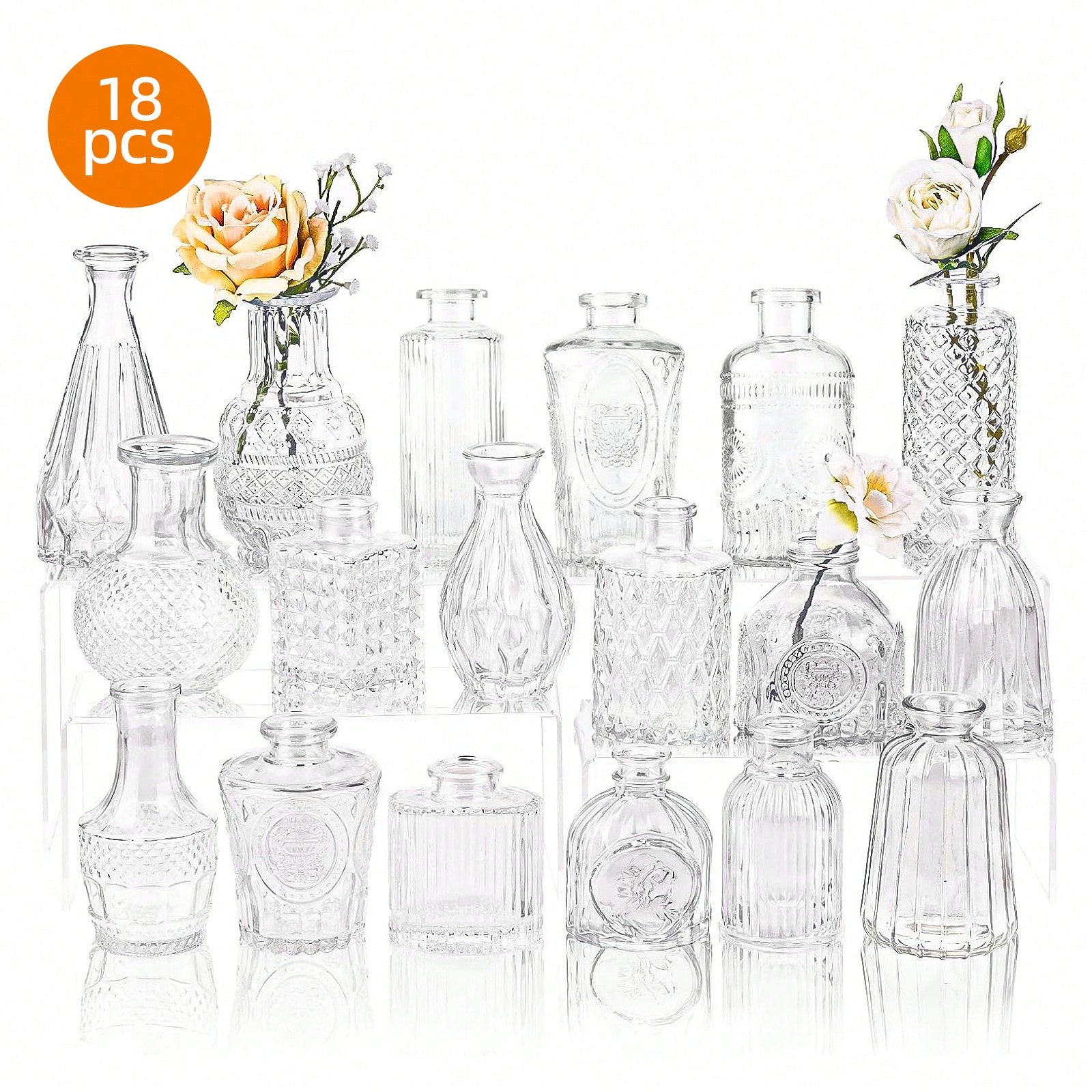 Juego de 18/36 jarrones de cri - Wedding Supply Rentals reseña y precio