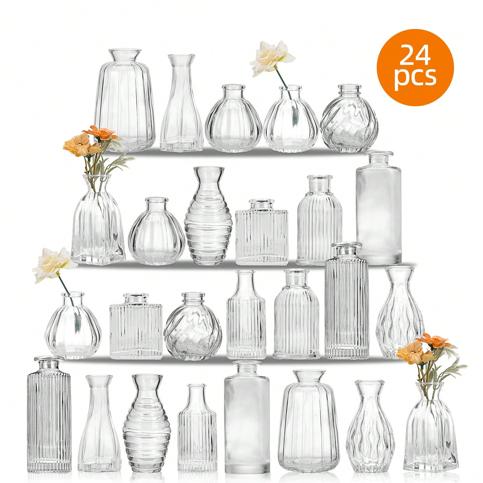 Juego de 18/36 jarrones de cri - Wedding Supply Rentals reseña y precio