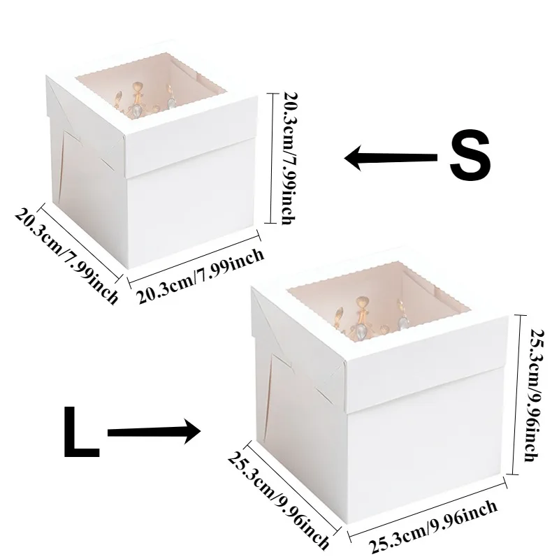 Cajas de Pastel Blancas Desech - Wedding Supply Decor reseña y precio