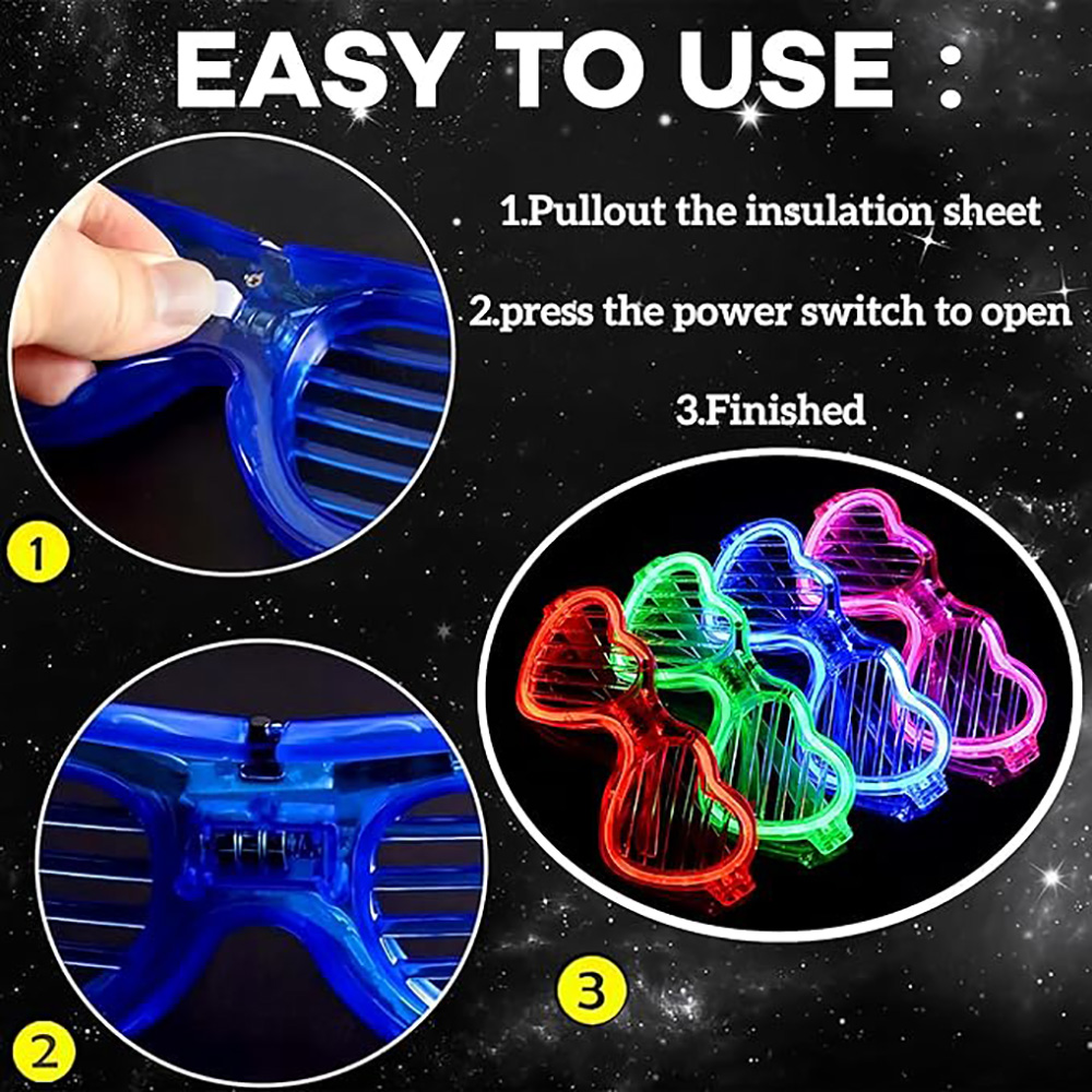 Gafas iluminadas a granel 5/10 - Wedding Supply In Bulk reseña y precio