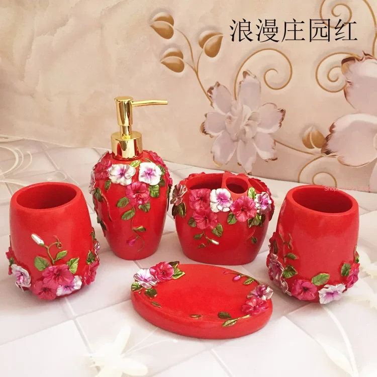 Juego de 5 piezas de accesorio - Wedding Bathroom Supply Kit reseña y precio