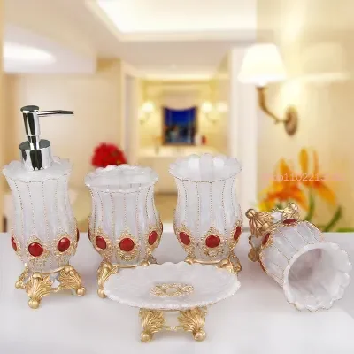 Accesorios de baño, juego de c - Wedding Bathroom Supply Kit reseña y precio