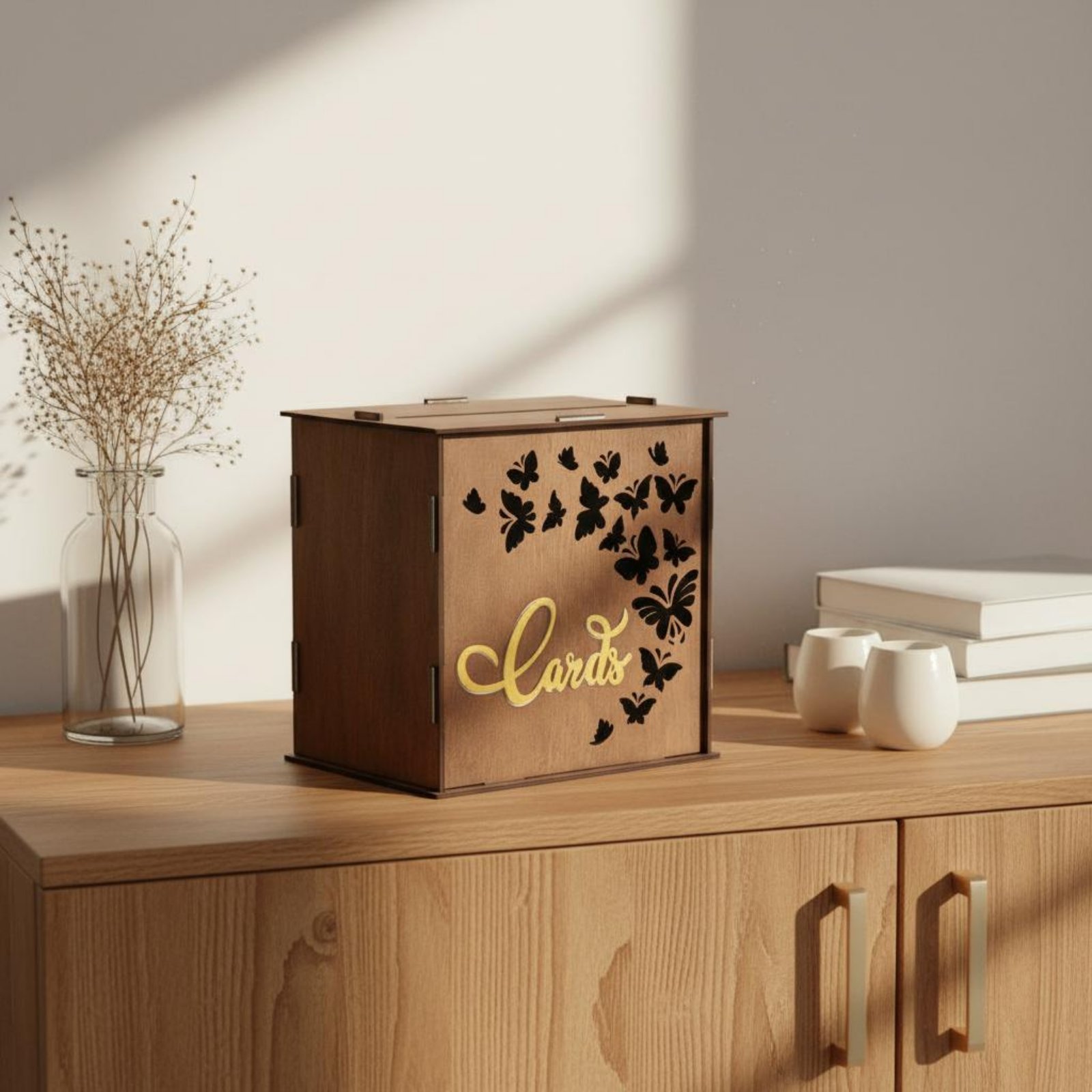 Caja de Madera para Tarjetas d - Wedding Card Box reseña y precio