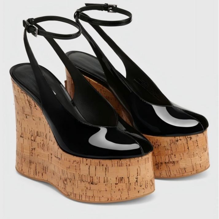 Sandalias de tacón de cuña con - Wedding Super reseña y precio