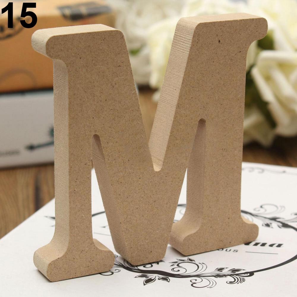 Letras del alfabeto de madera  - Wedding Z reseña y precio