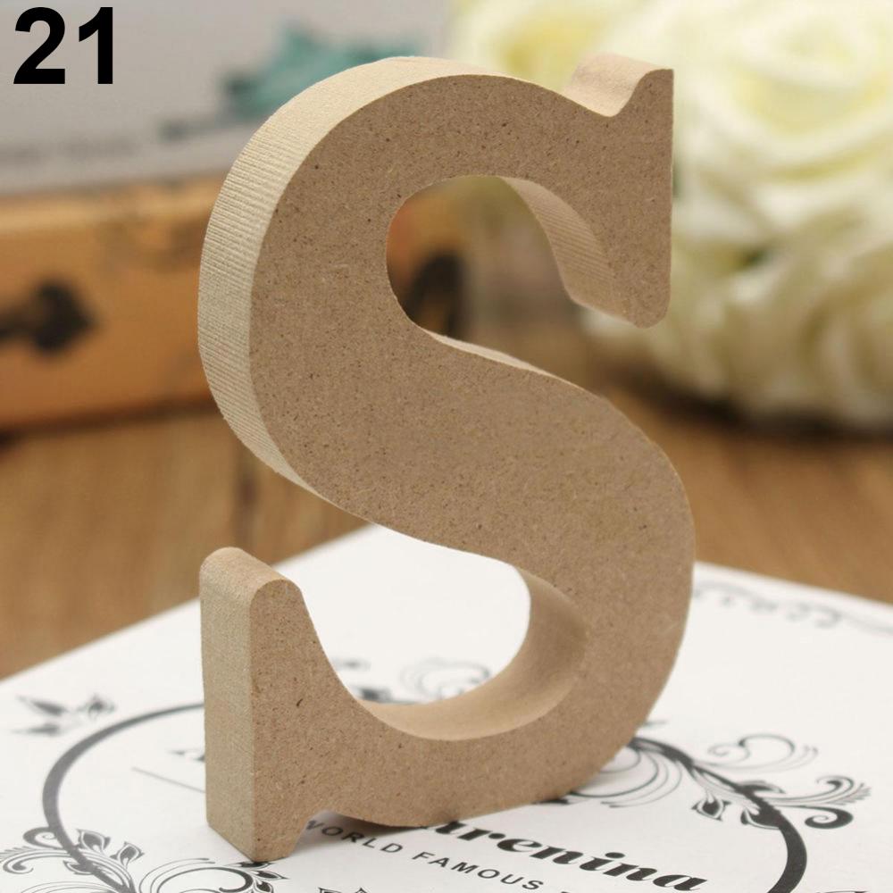 Letras del alfabeto de madera  - Wedding Z reseña y precio