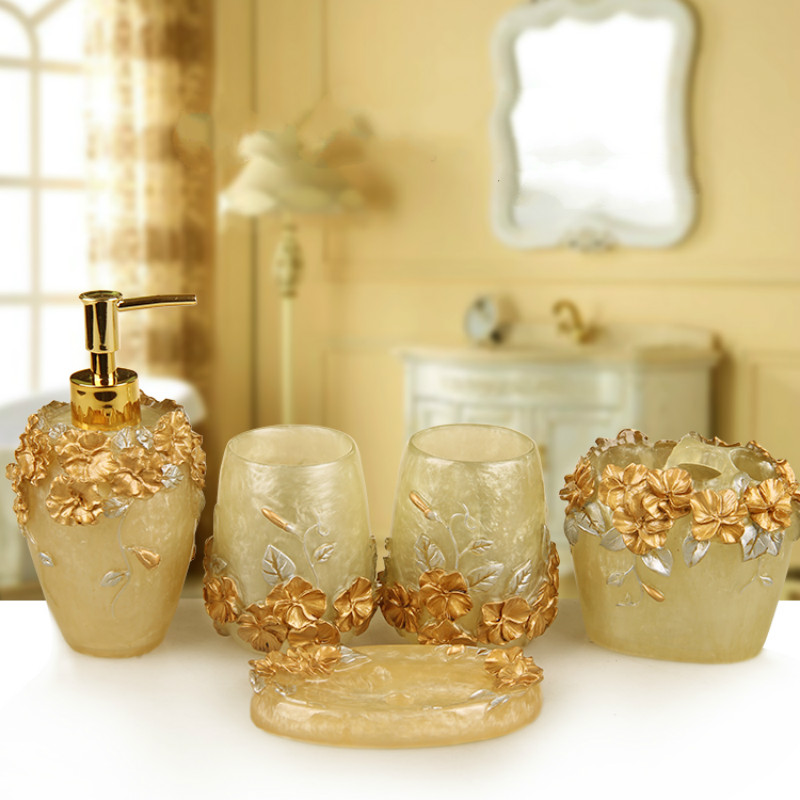 Kit de baño de resina en relie - Wedding Bathroom Supply Kit reseña y precio