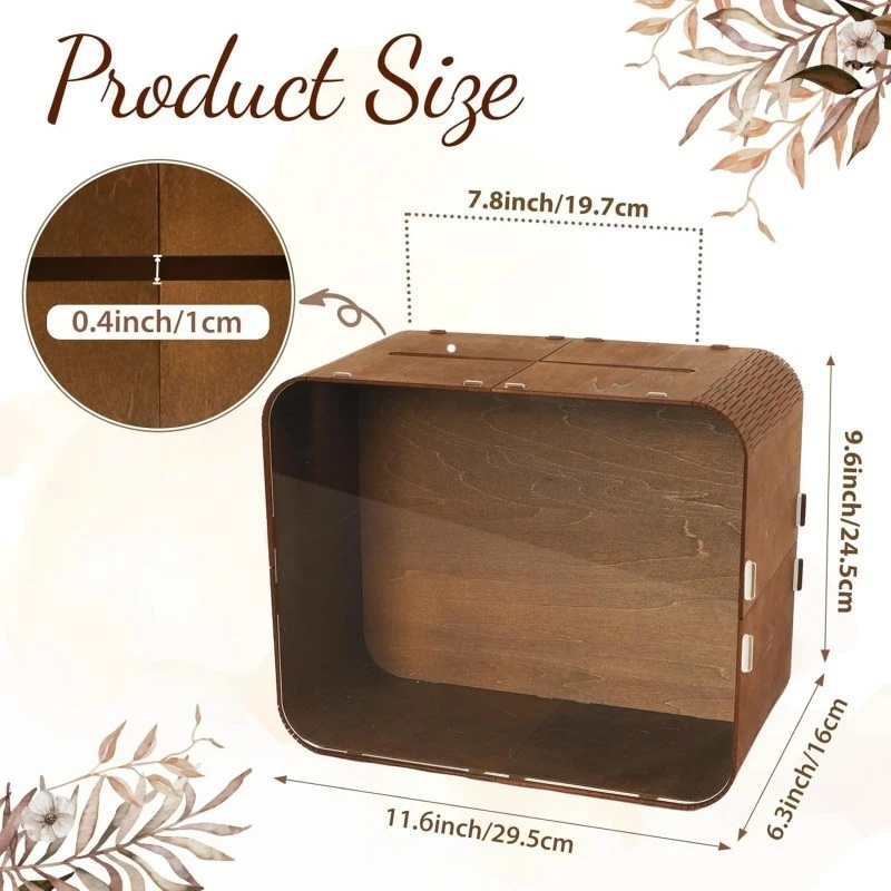 Caja de madera para tarjetas d - Wedding Card Box reseña y precio