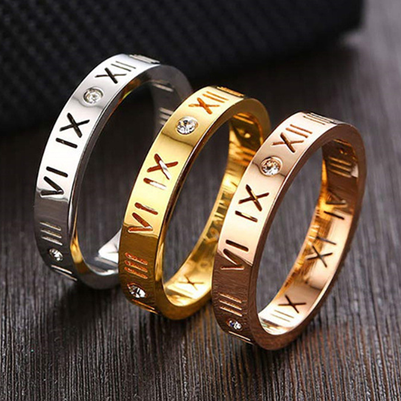 Anillo hueco con números roman - Wedding Z reseña y precio